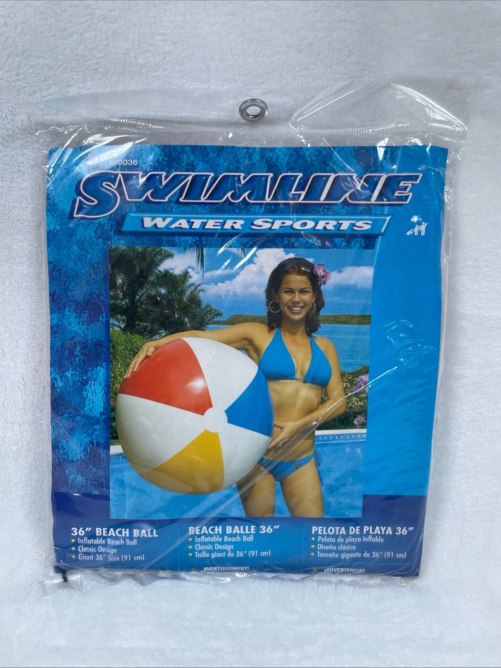 Swimline Giant 36" Beach Ball #90036 FACTORY SEALED! Vintage Summer Water Sports